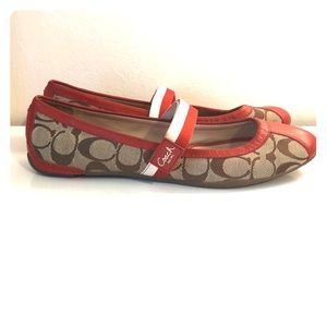 Coach Ballet Flats with Velcro strap